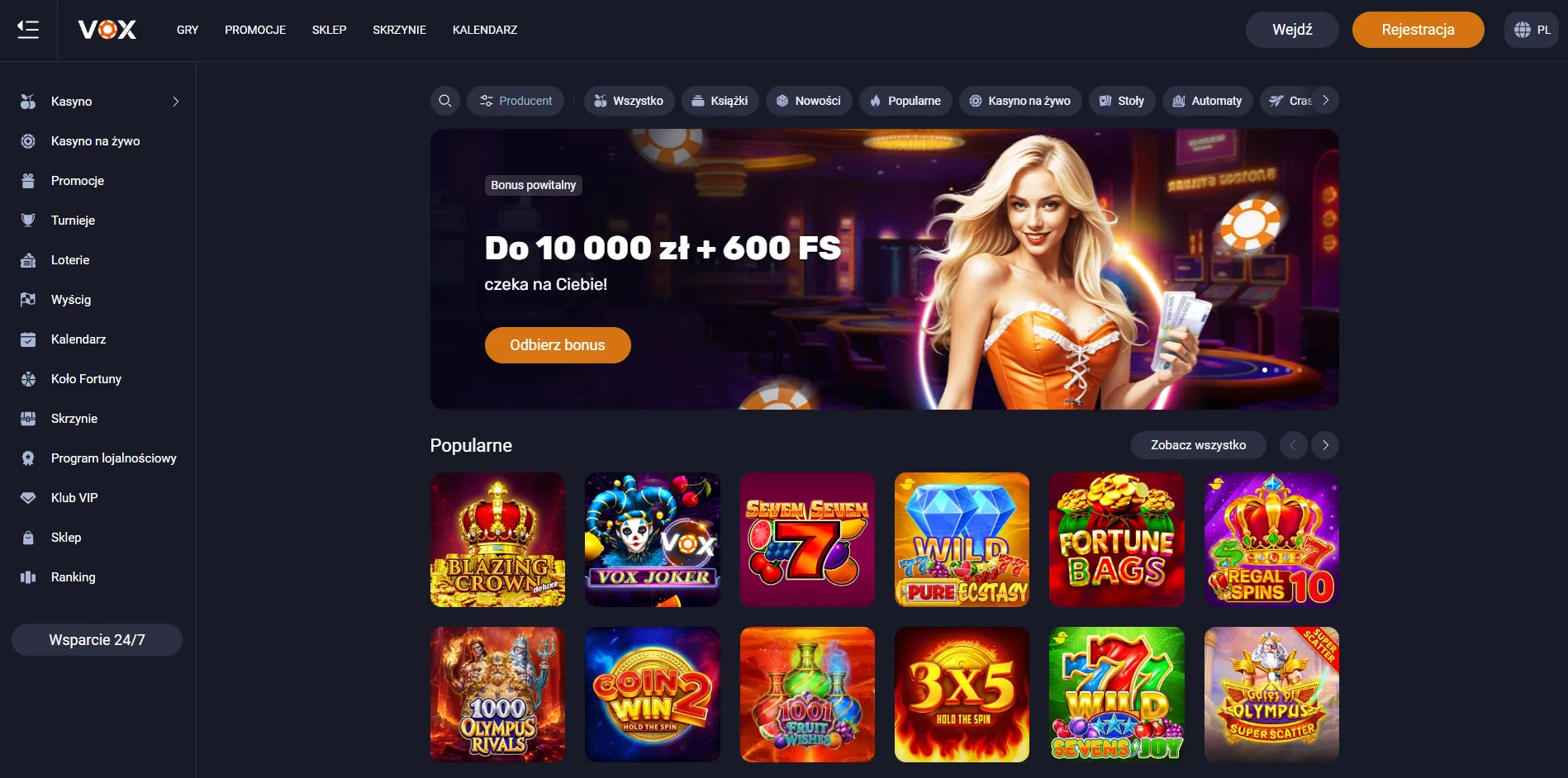 Krok po kroku – tworzenie konta w Vox Casino rejestracja